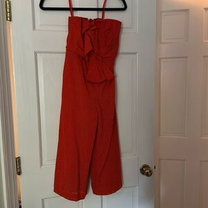 Anthropologie strapless jumpsuit